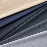 Tissu extensible tissé en mélange de polyester et de viscose pour costumes et vestes