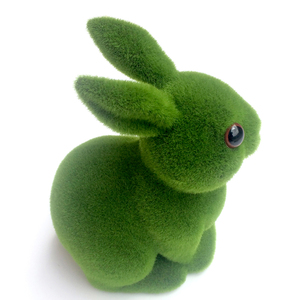 ウサギハロウィンの装飾のための安価なフロック素敵なモス人工動物 - Product Image 3