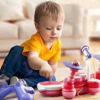 Educational Game Electronic Drum Keyboard Musical Instruments Toy Piano With Microphone for Kids With Light Music