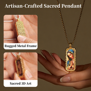 Collar con Colgante de Imagen en Relieve 3D de <span class=keywords><strong>Nuestra</strong></span> <span class=keywords><strong>Señora</strong></span> de Guadalupe, Festival Católico, Personalizado con la Virgen María para Mayoristas Religiosos - Product Image 4