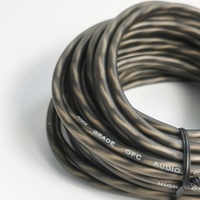 Câble stéréo audio pour voiture 2RCA mâle vers mâle 5M, paire torsadée avec blindage tressé et gaine en PVC