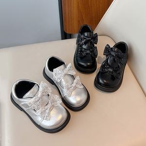 Zapatos de Cuero PU con Lazo Coreano para Niñas, Zapatos de Princesa con Lentejuelas para Primavera y Otoño 2026 - Product Image 2