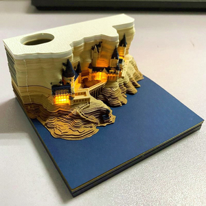 Giấy Ghi Nhớ Lâu Đài Harry Ma Thuật Tùy Chỉnh Hàng Nhà Máy Giấy 3D Mô Hình Tòa Nhà Giấy Quà Tặng Kỳ Nghỉ Giấy Ghi Nhớ 3D - Product Image 5