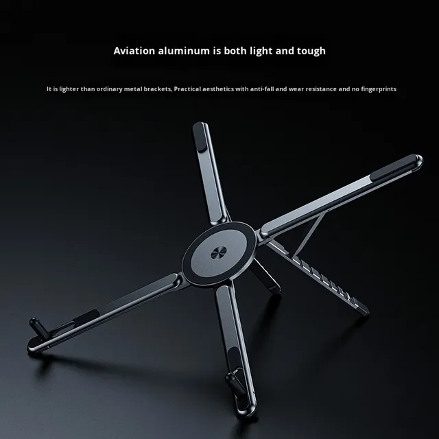 Creative Alloy Rotating Folding Magnetic Stand Multi-Functional Stand for Laptops Mobile Phones Tablets Magnetic Phone Holder