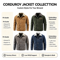 Veste polaire pour homme tendance, en velours côtelé, coton, grande taille, décontractée, hiver, coupe slim, service OEM, coupe-vent et respirante