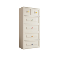 Commode de rangement moderne de luxe en métal avec étagère ouverte, multifonctionnelle, 5+ tiroirs pour l'organisation de la chambre à coucher et de la maison