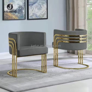 Hogar Hotel sala de estar PU cuero tela terciopelo moderno lujo oro Acero inoxidable <span class=keywords><strong>Cesca</strong></span> sillas estilista <span class=keywords><strong>silla</strong></span> reposabrazos bañera <span class=keywords><strong>silla</strong></span> - Product Image 3