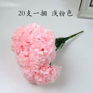 ดอกคาร์เนชั่นดอกไม้ประดิษฐ์ทำจากผ้าไหมดอกไม้เดี่ยวสำหรับวันครูของขวัญวันแม่ - Product Image 6