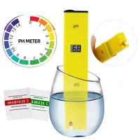 pH-mètre numérique jaune ATC, testeur d'acidité de l'eau, stylo de poche pour tester l'eau de piscine
