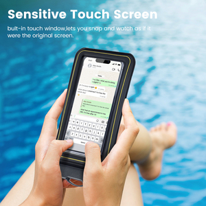 ถุงกันน้ำสำหรับโทรศัพท์มือถือแบบลอยน้ำ Low Moq รุ่น IP68 ทำจาก PVC พร้อมแผ่นโฟม - Product Image 4