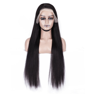 Peluca de Encaje Completo Natural y Realista, Cabello Liso, 200% de Densidad - Product Image 5