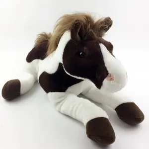 Дизайн на заказ Детские Обучающие Мягкие лошади игрушки животные реалистичные лошади плюшевые игрушки животные мягкие игрушки