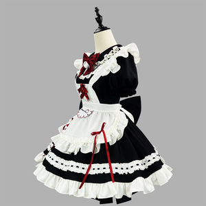 Maid Lolita Dress Black White Soft Girl Anime Style Cosplay Costume For Drama Games Role Playing Spring 2025 - Product Image 3