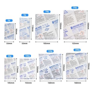 Sachets déshydratants au chlorure de calcium Sisuobo 2g 5g 10g 25g 50g 100g 150g 200g Absorbeurs d'humidité pour vêtements, électronique, cuir - Product Image 1