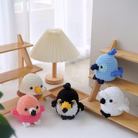 Vente en gros : Petits animaux en peluche amigurumi à ailes, poulets, perroquets, canards, hiboux au crochet, petites poupées, mini-oiseaux au crochet