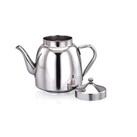 Théière en acier inoxydable plaqué argent de haute qualité, design minimaliste écologique, ensembles de thé et de café personnalisables