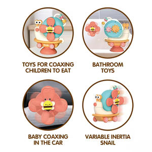 <span class=keywords><strong>Chaise</strong></span> <span class=keywords><strong>haute</strong></span> <span class=keywords><strong>jouet</strong></span> coulissant bébé rampant escargot Spinner enfants <span class=keywords><strong>ventouse</strong></span> salle de bain <span class=keywords><strong>jouet</strong></span> détachable filature moulin à vent bébé jouets - Product Image 3