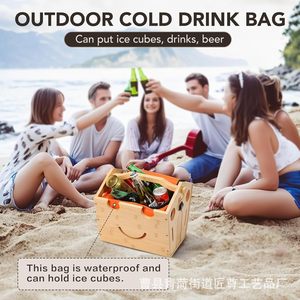 กล่องเก็บของไม้รูปทรงบ้าน สำหรับจัดระเบียบผักผลไม้ในครัว ตะกร้าอเนกประสงค์สำหรับวางบนเคาน์เตอร์ - Product Image 5