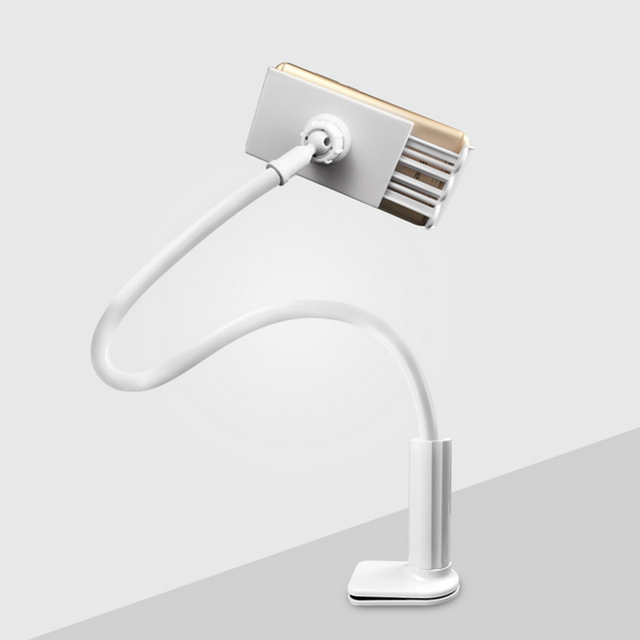 2024 Universal Flexible Holder Arm Lazy Mobile Phone Gooseneck Stand Holder Stent Bed Desk Table Clip Bracket Cell Belt