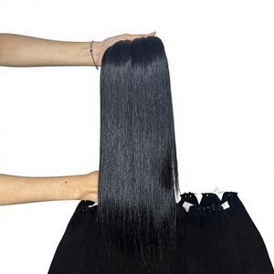 Ksix Co.Ltd K26 Extensions de Cheveux Humains Vierges Vietnamiens de Luxe, Noir Naturel, Plein Volume, Super Double Drawn, Double Trame, 100g - Product Image 1
