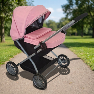 Apexcel OEM ODM Luxury Baby Pram Stroller <b>Foam</b> & Metal Jogger Toy Combi with Highchair Twin Buggy Tandem Carrier Wagon <b>for</b> Dolls - Product Image 3