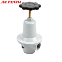 Régulateur de pression d'air pneumatique ALITAIR Factory QTY-25 1 pouce 1 MPa à haut débit avec manomètre 0,5 à 10 bars