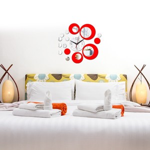 2025 mới Bắc Âu mới lạ đồng hồ lớn 3D không Khung nhà lớn Trang trí hiện đại sang trọng giá rẻ Tự làm gương acrylic Đồng hồ treo tường kỹ thuật số - Product Image 6