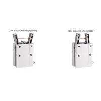 Pince pneumatique à griffes de type Airtac, style angulaire, modèles HFY10 HFY16 HFY20 HFY25 HFY32 HFTY10 HFTY16 HFTY20 HFTY25