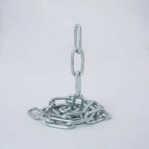 Chaîne à maillons en acier au carbone électrogalvanisé standard DIN 5685 766 763 Grade30, 8 mm, en alliage de fer, zinguée, soudée, finition lisse - Product Image 3