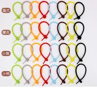 Bridas de Silicona Multiusos para Cables, 120 mm, Organizador de Cables para Computadora de Escritorio, Bridas Reutilizables