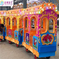 Train attrayant parc d'attractions jeux mini équipement parc à thème éléphant piste manèges en plein air enfants parc manèges à vendre train