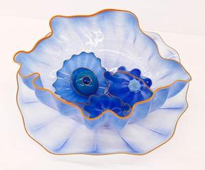 Casa <span class=keywords><strong>Hobby</strong></span> tavolo artigianale decorazione di nozze rotonda fatta a mano ciotola di vetro di Murano artigianato da scrivania fatto a mano - Product Image 1