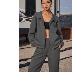 2025 Set di Leggings sportivi da <span class=keywords><strong>donna</strong></span> in puro colore <span class=keywords><strong>con</strong></span> <span class=keywords><strong>cappuccio</strong></span> a maniche lunghe - Product Image 6