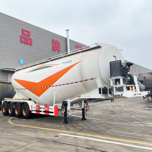 รถบรรทุกพ่วงบรรทุกซีเมนต์แบบ V ชนิด <span class=keywords><strong>4</strong></span> เพลา 60 ลูกบาศก์เมตร 70 ตัน สำหรับขนส่งซีเมนต์แบบผง - Product Image 2