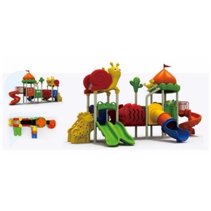 Glissière extérieure concurrentielle de terrain de jeu d'amusement 89 poteau 76 poteau fait de plastique durable - Product Image 2