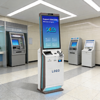 Kiosque de paiement libre-service OEM avec écran tactile, taille et couleur personnalisées, LCD sur pied pour les marques de détail
