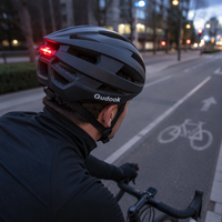 Casque de cyclisme à lumière LED, léger et respirant, réglable, double usage, protection de la tête pour le vélo, pour les déplacements quotidiens