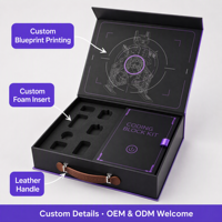 Caja Personalizada para Kit STEM de Robótica y Codificación, Caja de Regalo Educativa Rígida con Inserto de Espuma Personalizado, Logotipo Personalizado OEM ODM con Asa