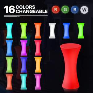 Night Club bar Salón Muebles Discoteca Iluminado Impermeable Led bar Mesa Led Muebles Led High Top Mesas de cóctel para bar - Product Image 2