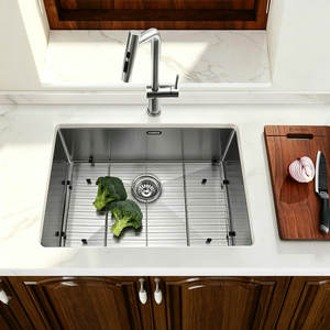 Lavello da cucina RV a incasso singolo, profondo, in acciaio inossidabile T304 calibro 18, 23 x 19 pollici - Product Image 2