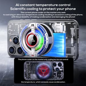 Ventilateur de refroidissement rapide MEMO CX16, radiateur LED coloré, réfrigérateur semi-conducteur pour téléphone portable et tablette, refroidisseur de téléphone, radiateur - Product Image 2