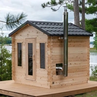 Kit de sauna à bois en pin finlandais de style moderne pour villa, maison, salle de sport ou usage extérieur
