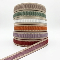 Tali Tas Jacquard Tenasitas Tinggi Baru 38mm 50mm Poliester Benang Metalik Emas Perak Multi-warna Twill DIY Tas Tangan