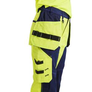 BLAKLADER - 715618113389D25 Pantalón de mujer Hi-Vis Amarillo/Azul marino-EAN 7330509502631 ROPA DE TRABAJO DE LA HI-VIS - Product Image 4