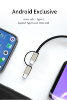 Câble Micro USB Type C vers HDMI 3 en 1, 2 m, 1080P, adaptateur de mise en miroir d'écran de téléphone vers TV pour tablette Samsung Android, vente en gros