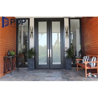 Puerta Exterior Antirrobo de Aluminio PDP, Puerta de Seguridad de Doble Hoja Abatible para Exteriores, Uso en Hospitales, Hoteles, Centros Comerciales, Impermeable
