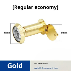 Visionneuse de <span class=keywords><strong>porte</strong></span> en alliage de zinc à 220 degrés avec couvercle de confidentialité robuste pour portes de 1-3/8 "à 2-1/6" Finition or polie - Product Image 3