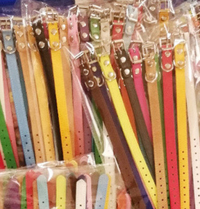 PU 가죽 애완 동물 고리 주문 색깔 방수 고전적인 가죽 개 목걸이 - Product Image 6