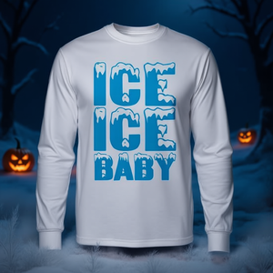 T-shirt à manches longues Ice Ice Baby, costume d'Halloween pour couples et familles 2024 - Product Image 3