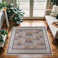 Tapis persans en boucle de polyester sur mesure, motifs floraux imprimés personnalisés, Alfombras pour la maison, tapis de prière